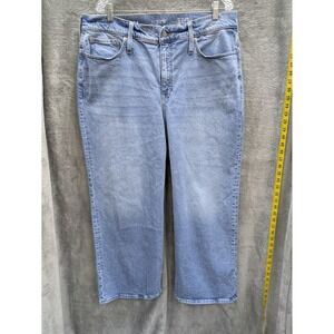 J Crew Jeans‎ Women's 34 Baggy 96 Slim Wide Leg 90s Reimagined